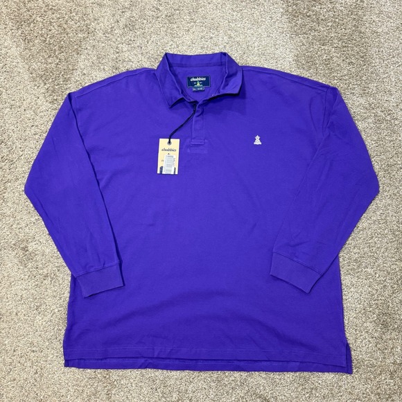 chubbies Other - Chubbies The Legacy Shirt Mens XXL Purple Long Sleeve Polo Pineapple Logo NEW